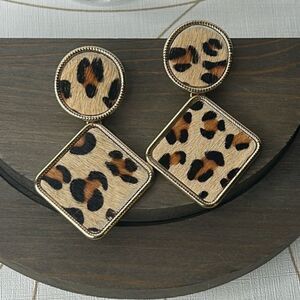 Huge Animal Print Earrings
